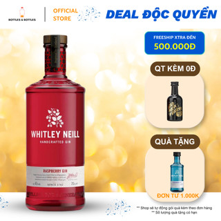 [CHÍNH HÃNG] Rượu Whitley Neill Raspberry Gin - 43% - 700ML