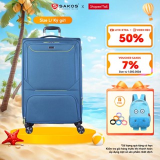 Vali Kéo Vải Du Lịch STARGO SATUS - Size L (28inch) - Ký Gửi - Khóa TSA - Dây Kéo Đôi Chống Rạch