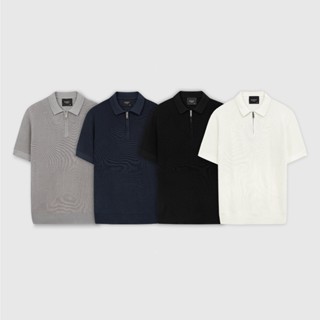 Áo polo nam ROWAY Dệt len, Cao cấp | Polo len khóa