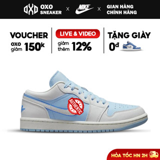 Giày Air Jordan 1 Low Reverse Ice Blue chính hãng thể thao dành cho nam nữ, Jordan 1 real FullBox OXO FASHION