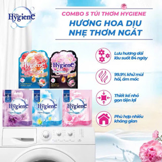 Combo 5 túi treo thơm phòng tủ quần áo Hygien nhập khẩu Thái Lan