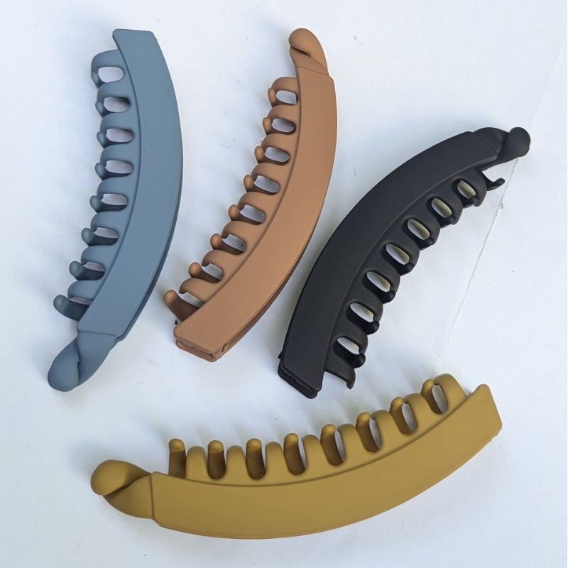 [13cm] Kẹp tóc chuối kẹp tóc dọc kiểu Hàn Quốc nhựa mờ  kẹp tóc cao đuôi ngựa cho nữ