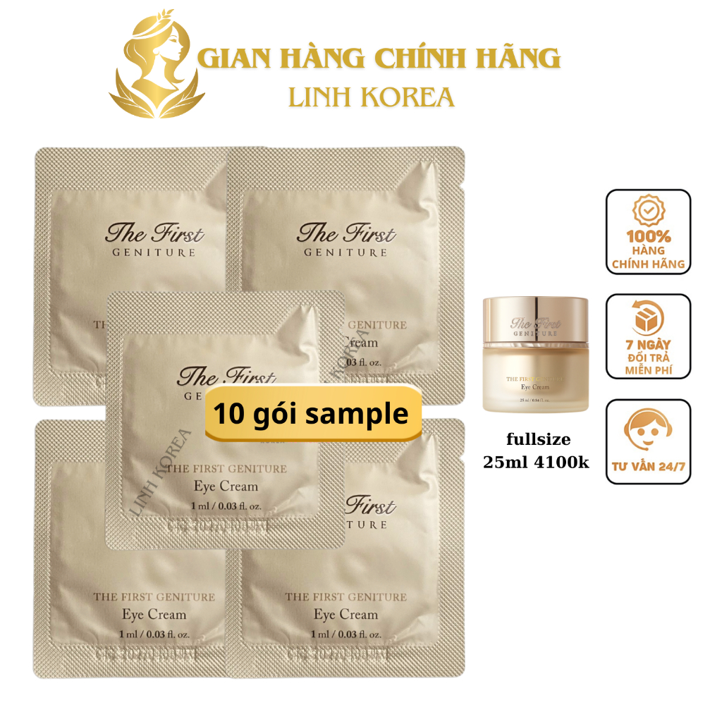 combo 10 gói Kem mắt cao cấp nhất của Ohui the first - OHUI THE FIRST EYE CREAM 1ml