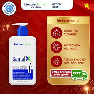 Dầu gội sạch gàu cho da đầu gàu nấm ngứa SANTAL X Biocarepharma 250ml.