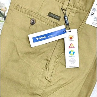 VIETTIEN-[(có ly,k ly)nền vải hạt]-Quần kaki nam VIỆT TIẾN có ly 790k