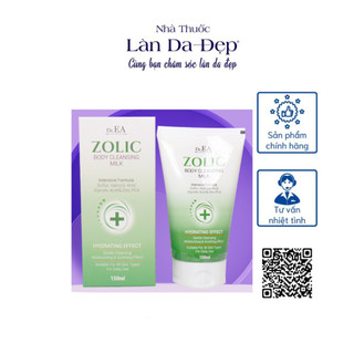  Sữa tắm giúp giảm mụn cơ thể giảm dày sừng nang lông Dr.EA Zolic Body Cleansing Milk 150ml 