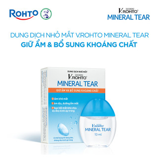  Nước nhỏ mắt giữ ẩm & bổ sung khoáng chất V.Rohto Mineral Tear 13ml 