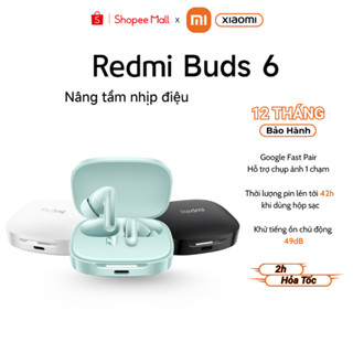 Tai nghe Bluetooth TWS XIAOMI REDMI Buds 6 - Hàng chính hãng - Bảo hành 12 tháng