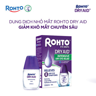  Nước nhỏ mắt dưỡng ẩm giảm khô mắt chuyên sâu Rohto Dry Aid 10ml 
