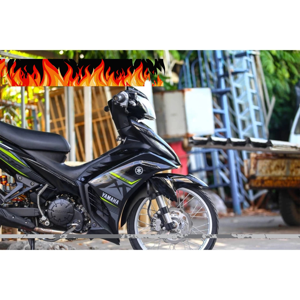 Tem Rời Exciter 135 Mẫu MX King Xanh Đen Cực Đẹp