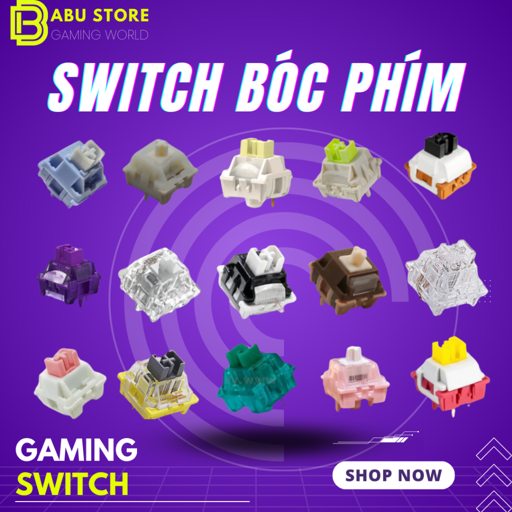 Tổng hợp switch Leobog  bóc phím giá rẻ |  Leobog Graywood V4 | Gold v3 | Reaper | | Linear - Tản LED|10 SWITCH