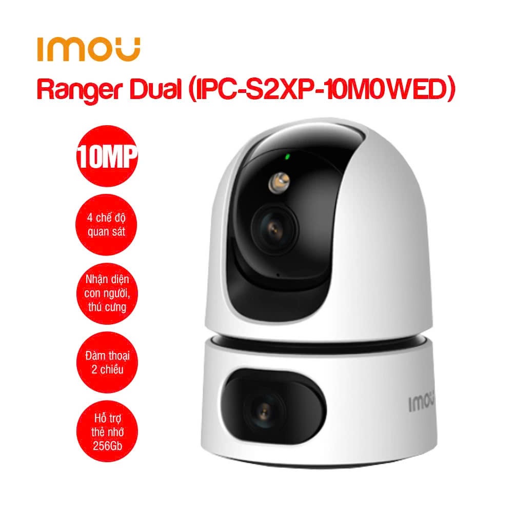 Camera Imou 2 Mắt Kép Trong Nhà 6MP/10MP - QUAY QUÉT THÔNG MINH - THEO DÕI TOÀN CẢNH - BẢO HÀNH 2 NĂM