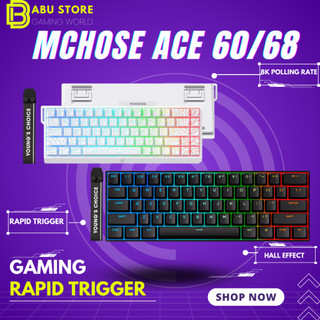   SẴN GIAO  Bàn phím cơ gaming Mchose Ace60 Ace68 | Rapid Trigger | 1000hz | 8000hz 