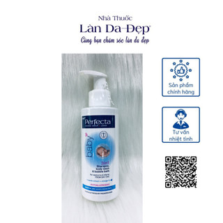  Sữa tắm gội cho bé Perfecta Baby dạng gel 3 trong 1 an toàn dịu nhẹ 