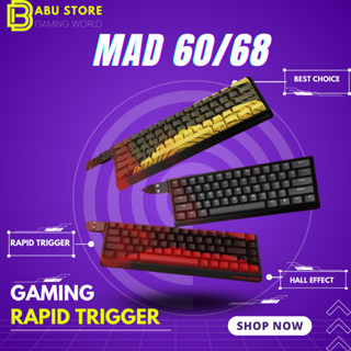 [Siêu sale Hỏa Tốc] Bàn Phím Cơ Gaming MAD60 MAD68 HE | Rapid Trigger | 1000hz | 8000hz | Trục Từ