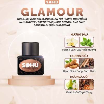 Nước hoa vùng kín nữ Sohu Glamour giúp vùng kín luôn thơm tho, quyến rũ