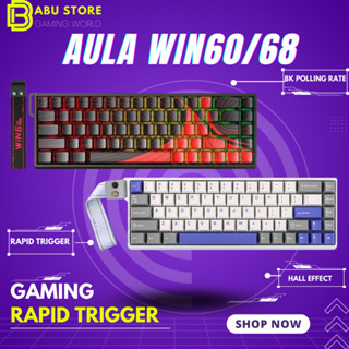 [SẴN GIAO] Bàn phím cơ gaming AULA WIN60 | WIN68 HE | Rapid Trigger | 1000hz | 8000hz