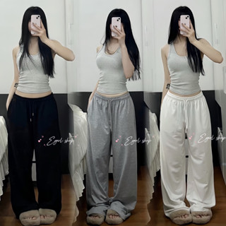 Quần nỉ ống rộng nữ,quần dáng suông unisex lưng cao đẹp,siêu chất lượng chuẩn form Egirl