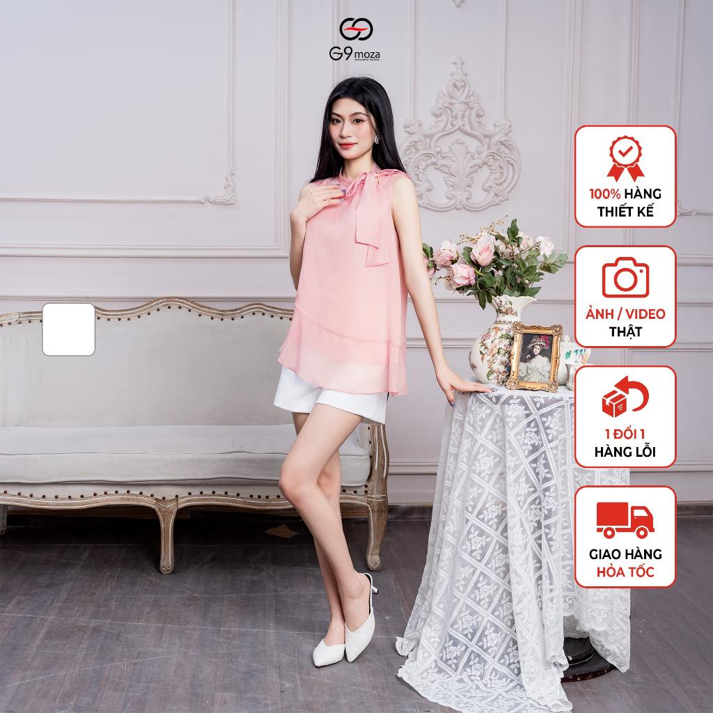 Quần sooc GS93 G9moza, chất Thô Hàn cao cấp, thoáng mát, mềm mại
