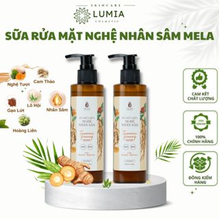  Sữa Rửa Mặt Nghệ Nhân Sâm MELA Cho Da Dầu Mụn Sáng Da Tẩy Tế Bào Chết 200ml .SHOP LUMIA 