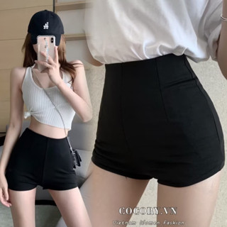 Quần short nữ cạp cao, quần đùi nữ ngắn lưng cao ôm dáng sexy EGIRL
