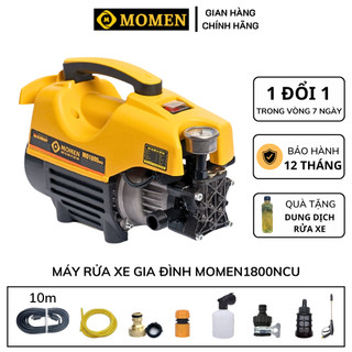  Máy rửa xe áp lực MOMEN MO1800W,Công suất 1800W,Động cơ Không chổi than,bảo hành 12 tháng 