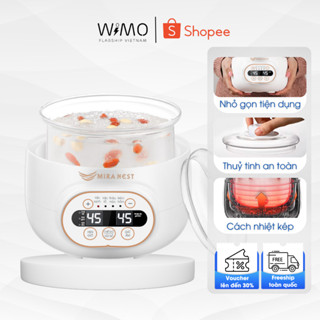 Máy Chưng Yến Bằng Điện Tự Động 0.8L - Nồi Nấu Chậm Đa Năng - Chất Liệu Thủy Tinh Chịu Nhiệt Cao Cấp