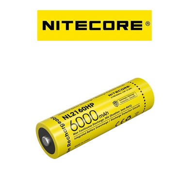 NL2160HP pin sạc Nitecore 21700 dung lượng 6000mah dòng xả cao 20A