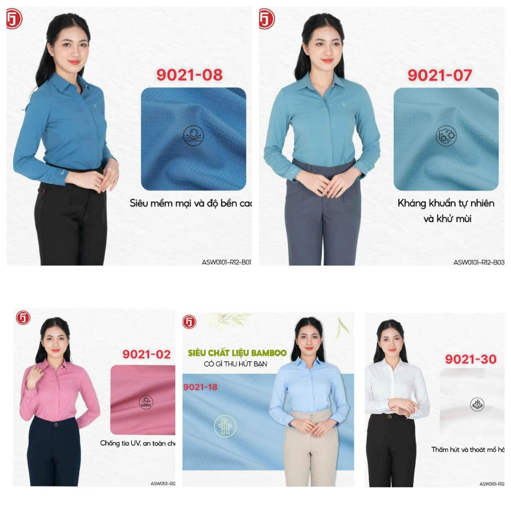 Áo sơ mi Thái Hòa sang trọng đẳng cấp siêu đẹp tay dài 9021