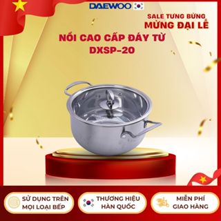 Nồi Inox 304 cao cấp 20cm đáy từ 5 lớp siêu bền Daelux DXSP-20