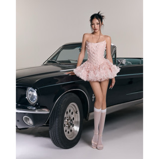 SWAN DRESS - Đầm cúp ngực ren phối tùng váy bồng bềnh( kèm quần ).