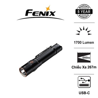 Đèn pin EDC FENIX LD30R sáng 1700 lumen chiếu xa 267m pin 18650 dung lượng 3400mAh
