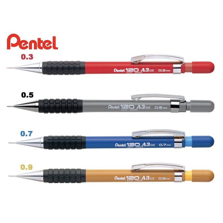 [DA ĐEN] Bút Chì Kim Pentel A315/A313