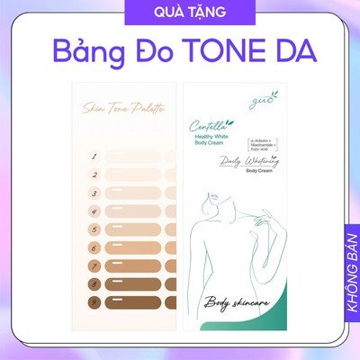 [Tặng kèm khi mua kem body] Bảng đo tone da - Skin Tone Palette GUO (Quà tặng không bán)