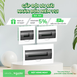 Tủ điện nhựa âm tường 8 - 12 modules Easy9 Book 400V 63A - Schneider Electric - EZ9E108S2F EZ9E112S2F EZ9E118S2F