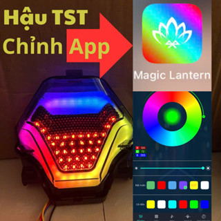 Đèn Hậu TST Exciter  150 ,Mxking đổi màu bằng app điện thoại (kêt nối bluetooth)