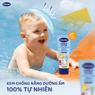 Kem chống nắng thuần chay vật lý Bubchen Sonnenlotion LSF 50+ 100ml