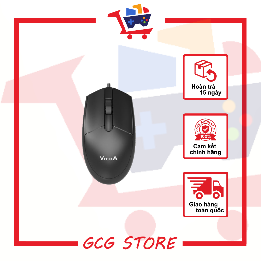 CHUỘT QUANG CÓ DÂY VITRA ELITE MV15 USB BLACK