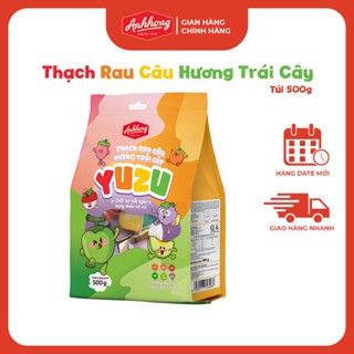 Thạch Rau Câu Yuzu Hương Trái Cây Ánh Hồng - Thạch Jelly Yuzu Bổ sung chất xơ cho bé