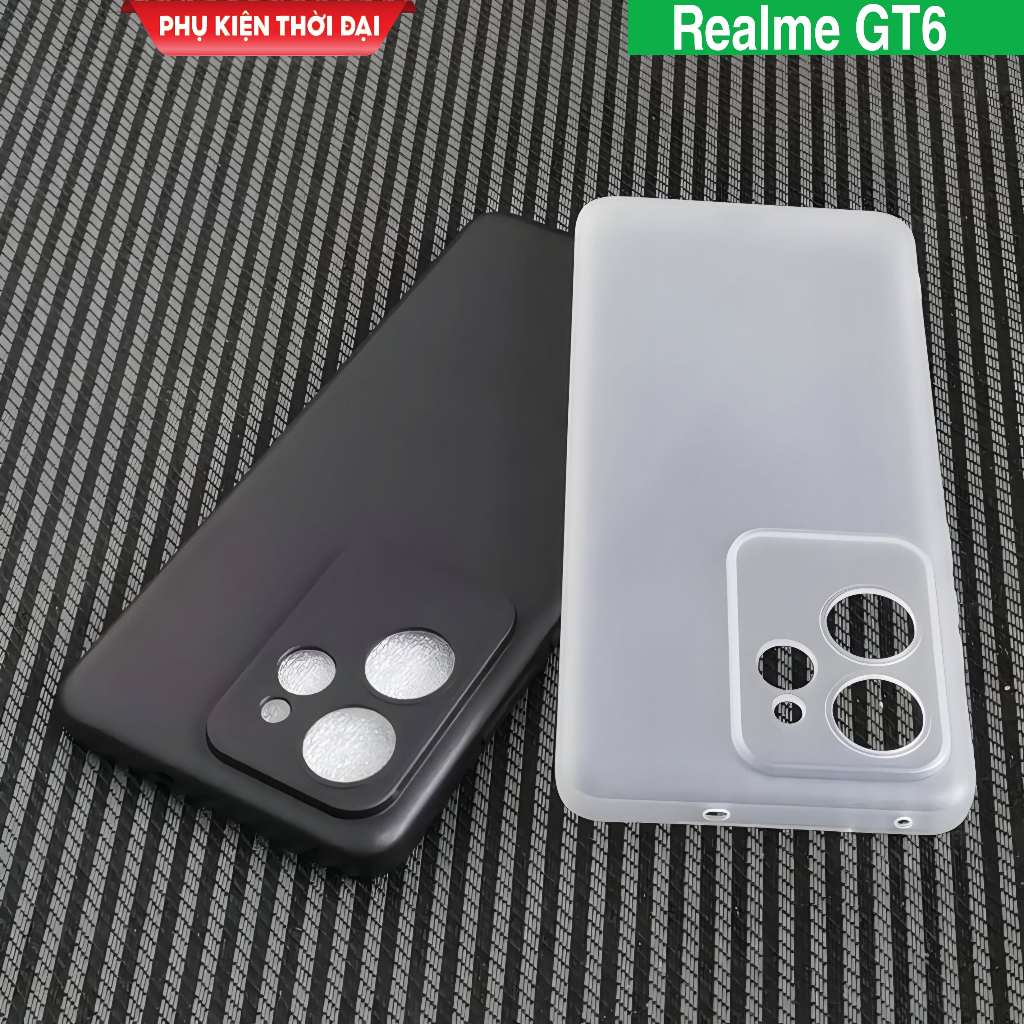Ốp lưng Realme GT6 China / GT7 / 7 Pro / GT8 / GT8 Pro dẻo màu siêu mỏng ôm máy thời trang
