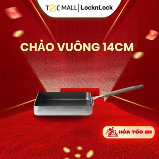 Chảo Vuông Mini Chống Dính LocknLock 14cm Nhỏ Cute Handycook KHÔNG DÙNG ĐƯỢC BẾP TỪ LHD1146 T2C Mall