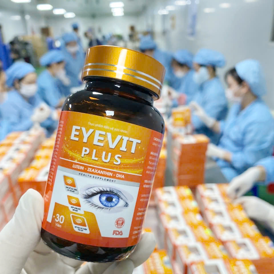 Viên bổ mắt Lutein, DHA EYEVIT PLUS giúp tăng cường thị lực, giảm khô mắt, mờ mắt, mỏi mắt 30 viên