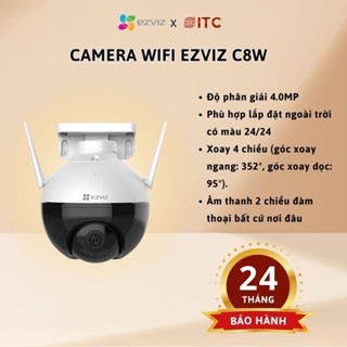 Camera ip wifi ngoài trời ezviz c8w quad HD 2K 4MP tích hợp AI đàm thoại 2 chiều