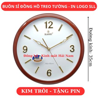 Đồng Hồ Treo Tường Kim trôi siêu tĩnh Chính Hãng Kashi K87 (Tặng kèm pin)