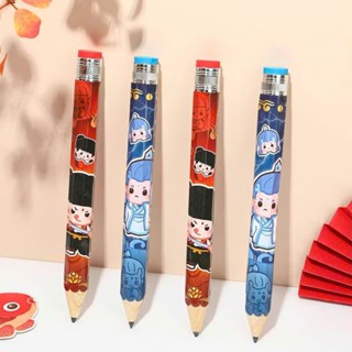 Bút chì khổng lồ cỡ lớn dụng cụ học tập độc lạ in hình họa tiết nhiều mẫu hoạt hình dễ thương