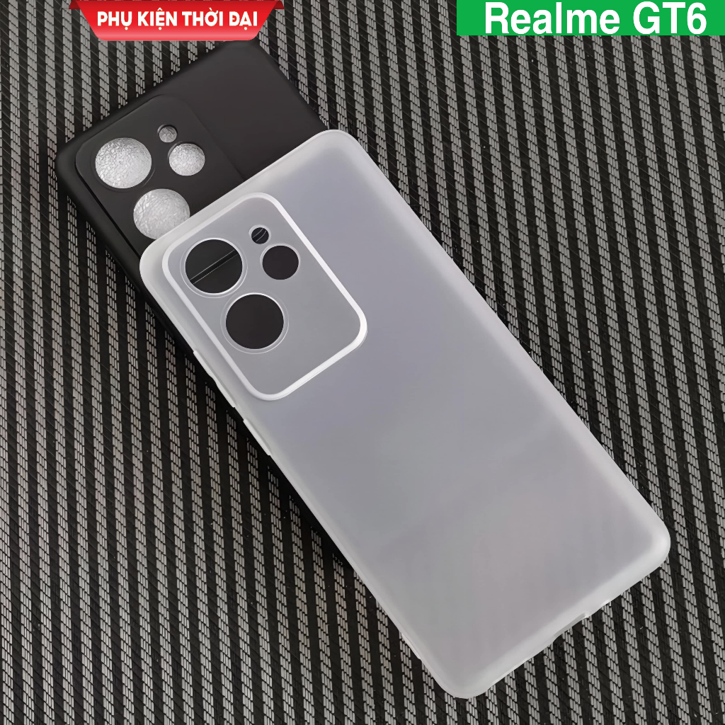 Ốp lưng Realme GT6 China / GT7 / GT7 Pro dẻo tpu siêu mỏng chống sốc cao cấp bảo vệ camera
