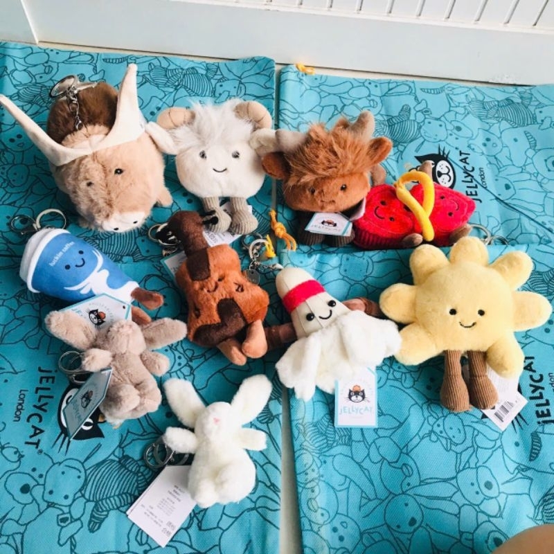 Móc khóa Jellycat mẫu thú bông siêu kute