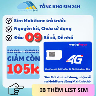 Sim Mobifone 0939, 090 Số đẹp Trả Trước Sale Còn 105k Đầu số cổ, Dễ nhớ [ĐKCC + ESIM tại Mobifone]