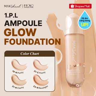 Kem nền căng bóng da Makeheal 1.P.L Ampoule Glow Foundation - Lớp nền chuẩn Hàn