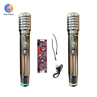 HT-224, Micro không dây, sử dụng pin sạc 18650, Thu sóng tốt, Độ nhạy cao, sử dụng cho các loại loa kéo và Amply